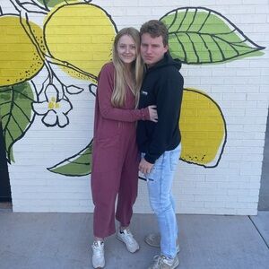 PINK Free People Hot Shot Long Sleeve Onesie